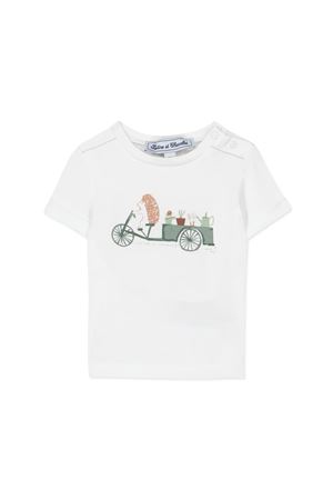 T-shirt in cotone bianco TARTINE ET CHOCOLAT KIDS | TY1005152